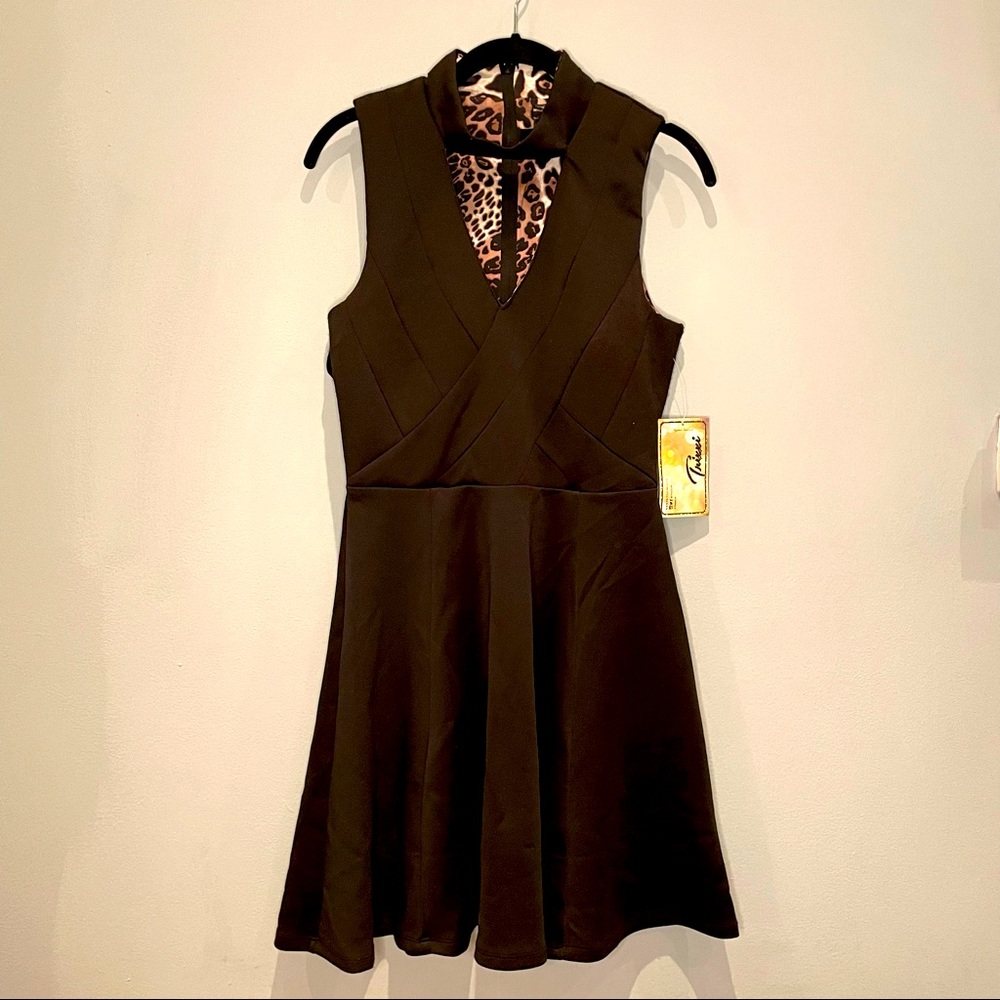 Trixxi Black Sleeveless Mock Neck Juniors Dress, Size 9, NWT